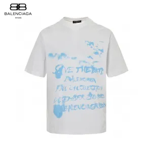 Balenciaga Save the Date White T-Shirt