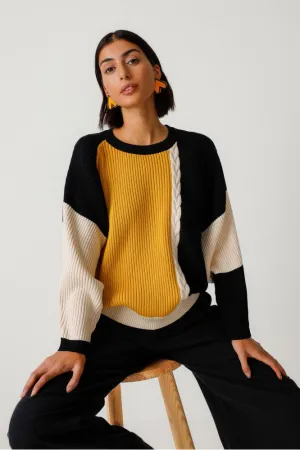 Balene-Gots Sweater in Yellow