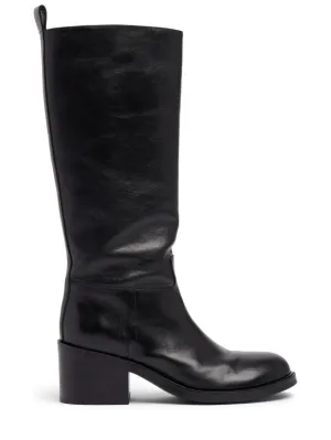 Bally   55mm Peggy leather tall boots 