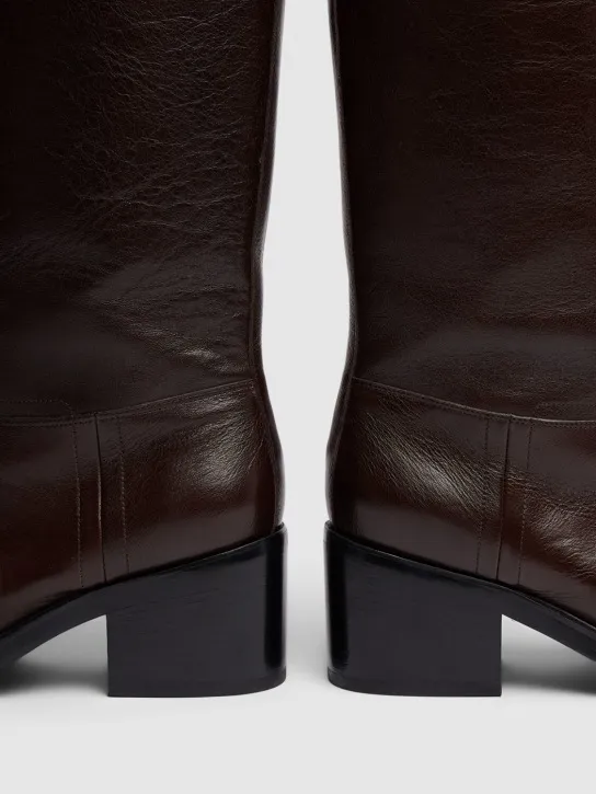 Bally   55mm Peggy leather tall boots 