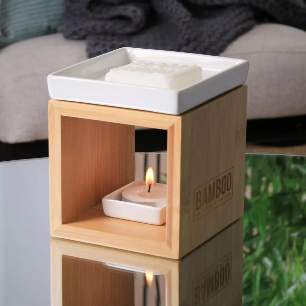 Bamboo Wax Melt Warmer (Light Wood)