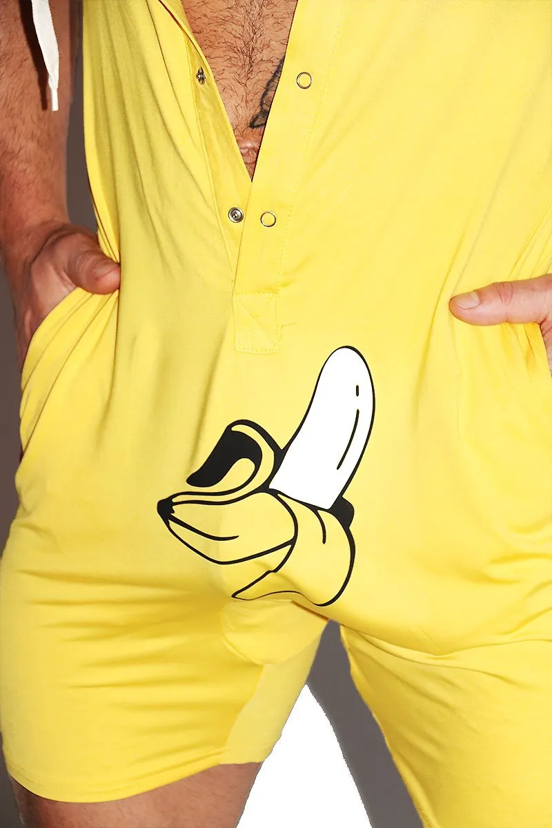 Banana Boy Romper - Yellow