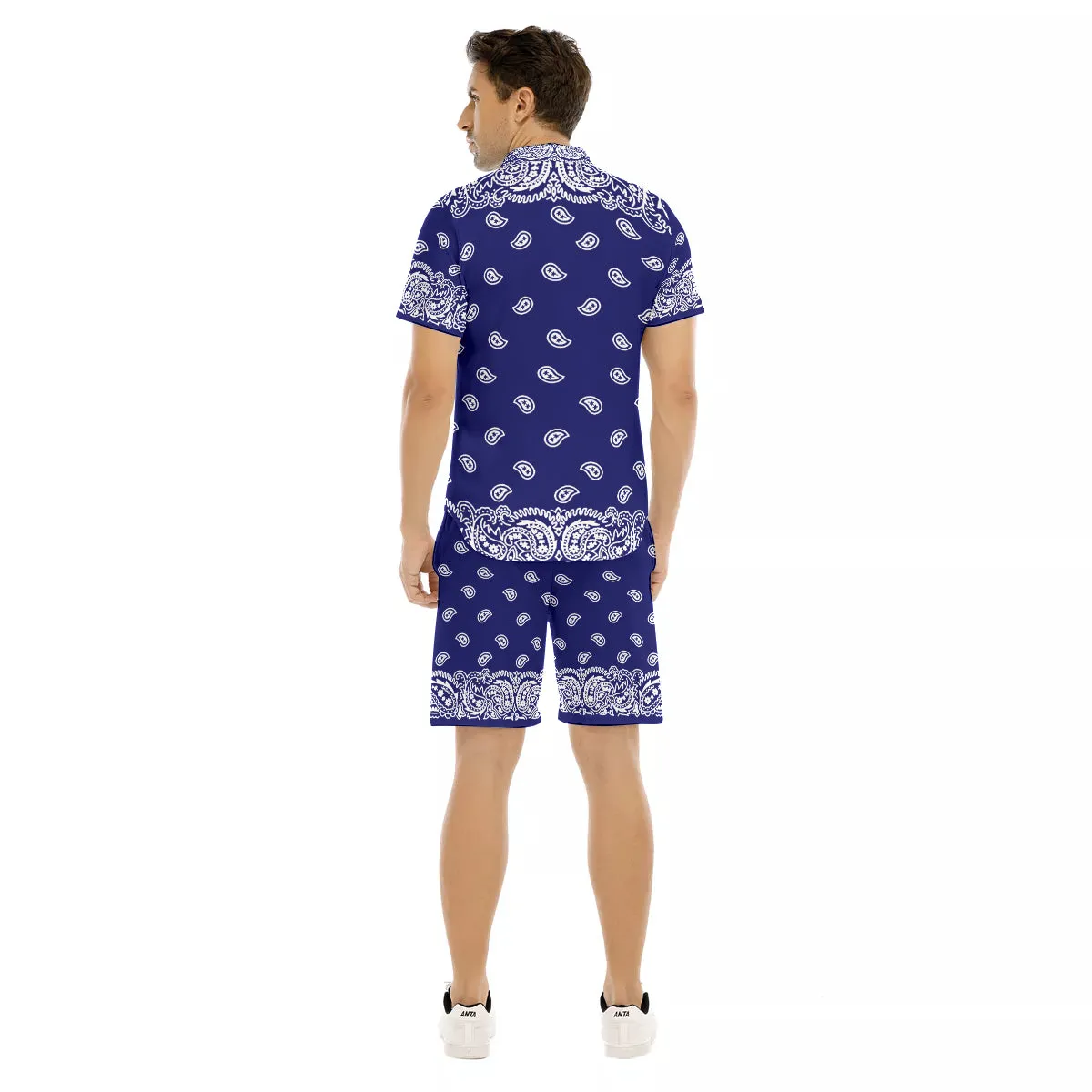 BANDANA FULLY NAVY Men's Short Sleeve Shirt Sets