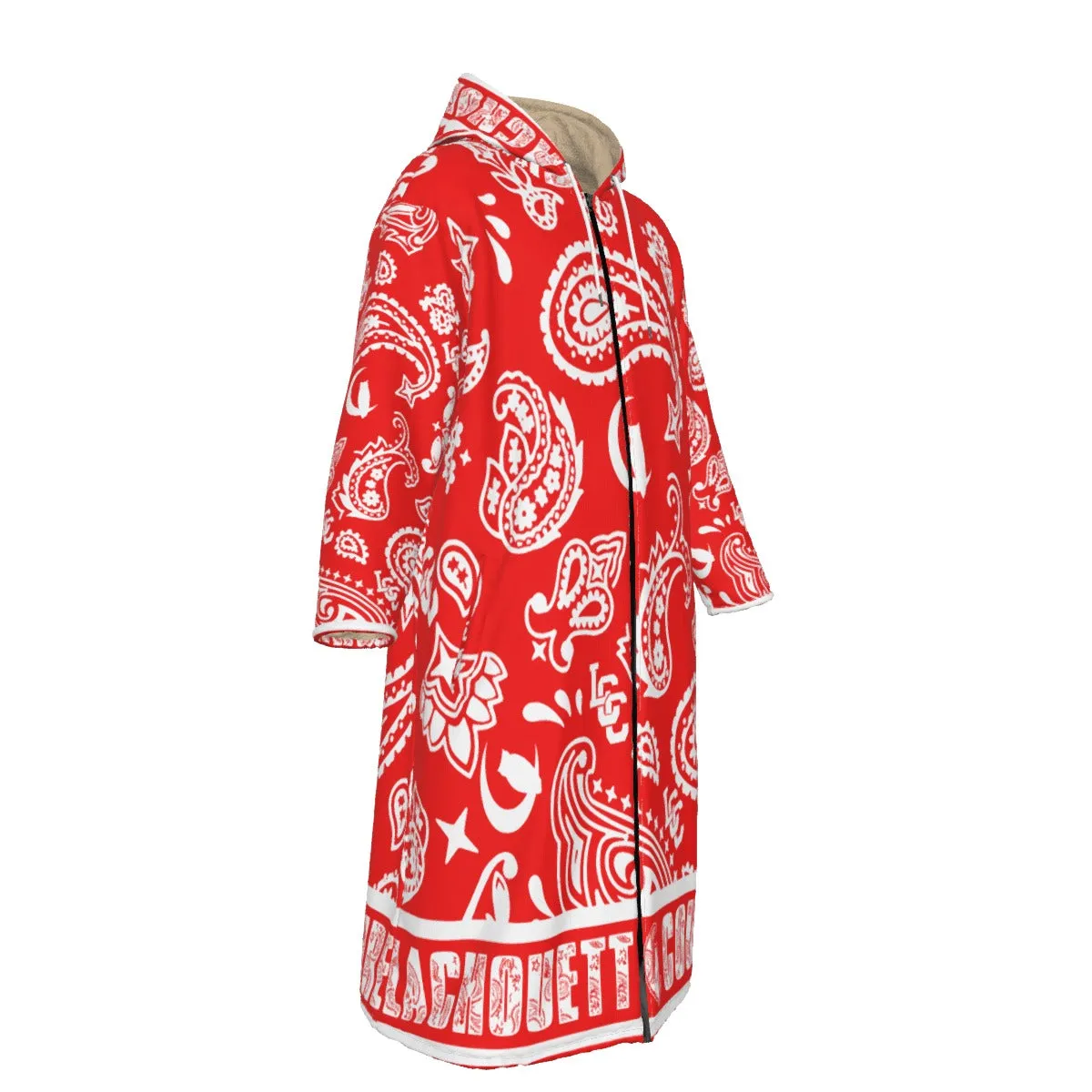 BANDANA PAISLEY Bs'UP Unisex Long Fleece Zip Up Windbreaker