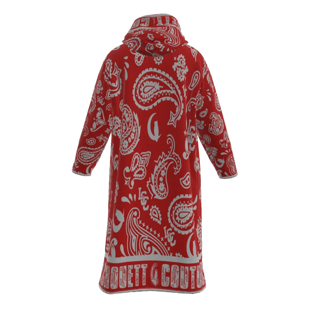BANDANA PAISLEY Bs'UP Unisex Long Fleece Zip Up Windbreaker
