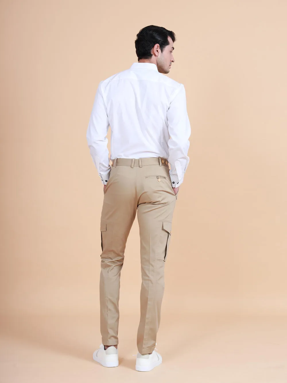 Bandhgala Shirt With Printed Trimming