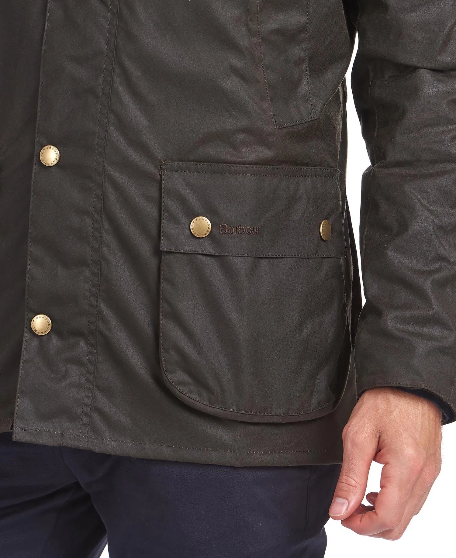 Barbour Coat Ashby Wax Mid Olive