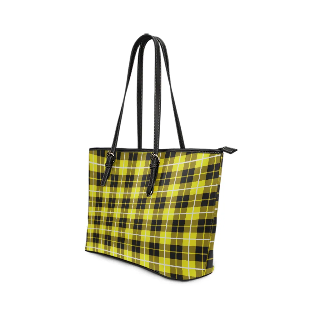 Barclay Dress Modern Tartan Leather Tote Bag
