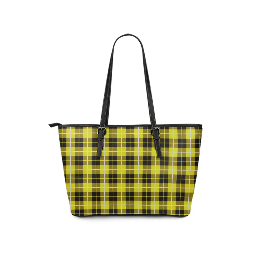 Barclay Dress Modern Tartan Leather Tote Bag