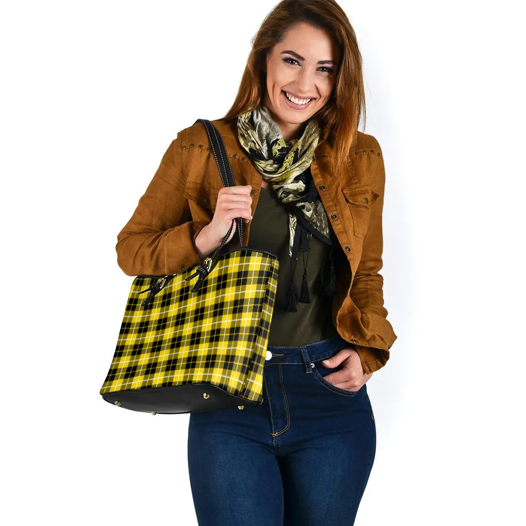 Barclay Dress Modern Tartan Leather Tote Bag
