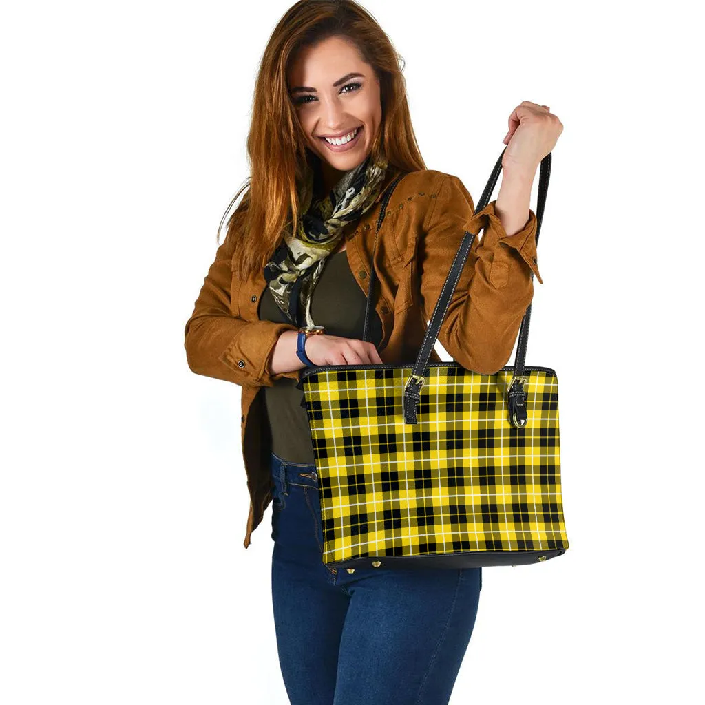 Barclay Dress Modern Tartan Leather Tote Bag