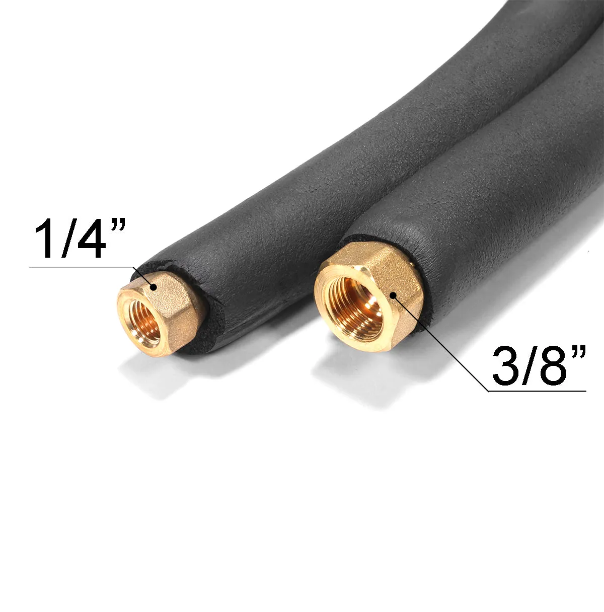 Barton Ductless Mini Split Installation Kit 1/4" x 3/8" x 14.76' ft Line Set