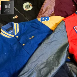 BASEBALL VINTAGE STADIUM JACKETS - 12 PCS