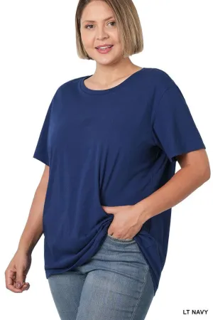Basic Cotton Tee - Midnight Navy