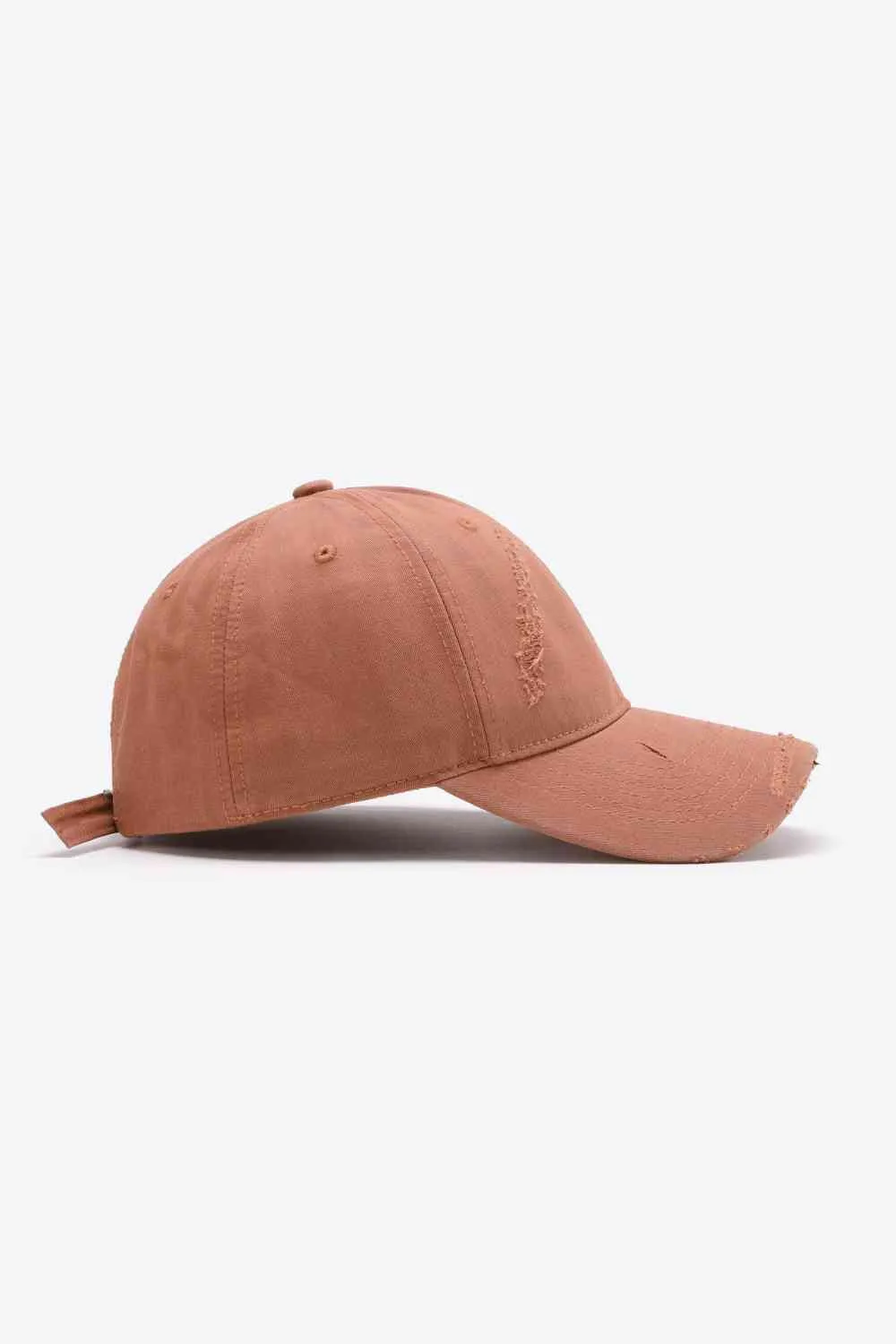 Basic Distressed Adjustable Baseball Cap