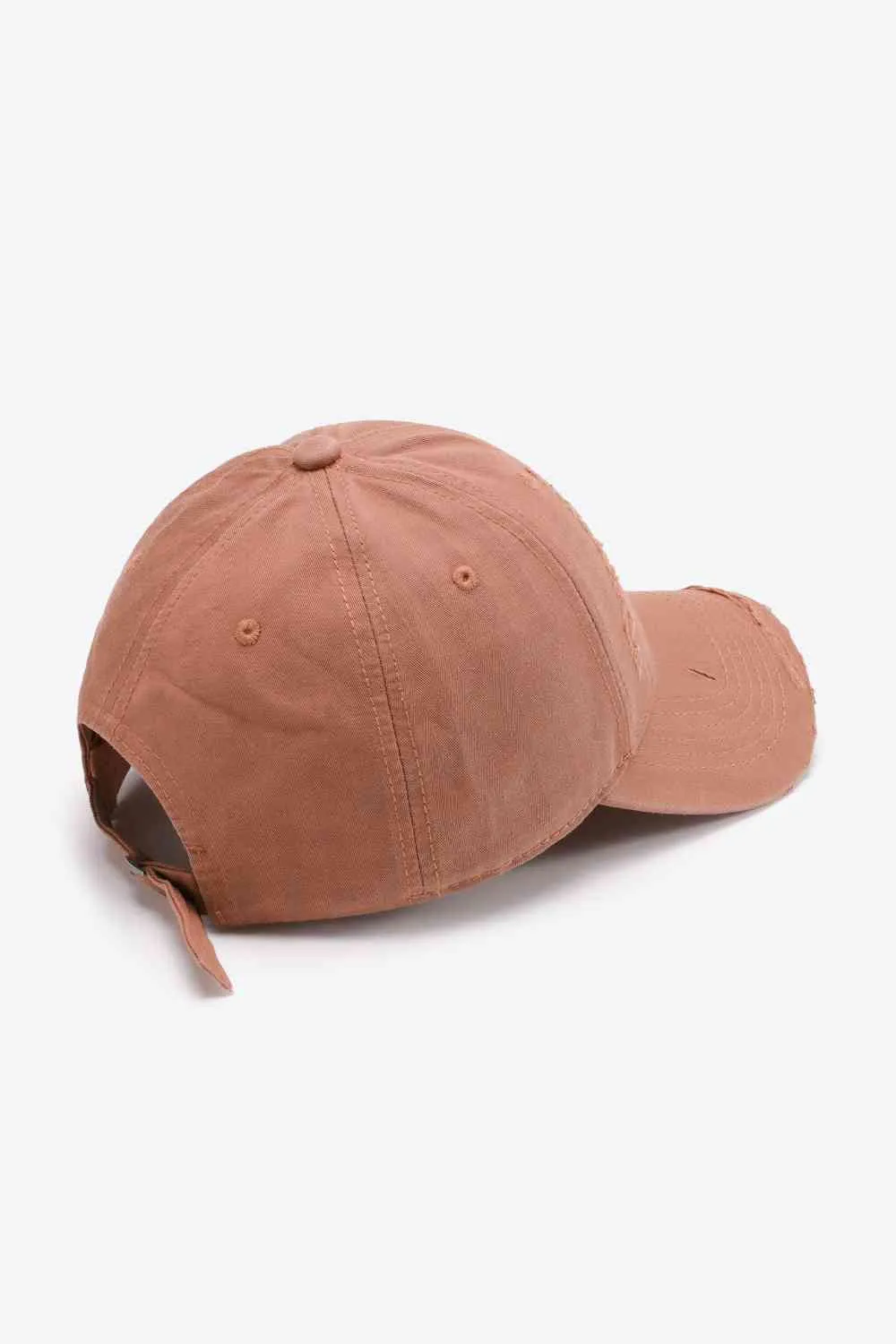Basic Distressed Adjustable Baseball Cap