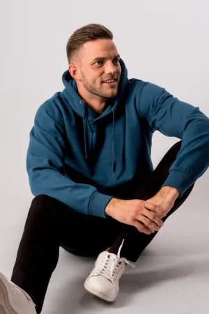 Basic Hoodie - Petroleumsblå