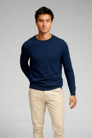 Basic Knit Crewneck - Navy