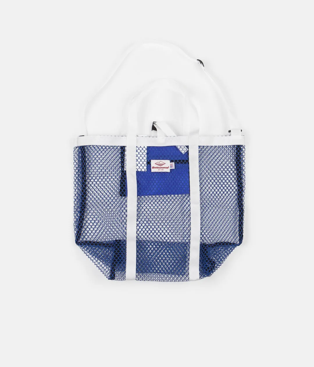 Battenwear Mesh Tote - Royal Blue / White