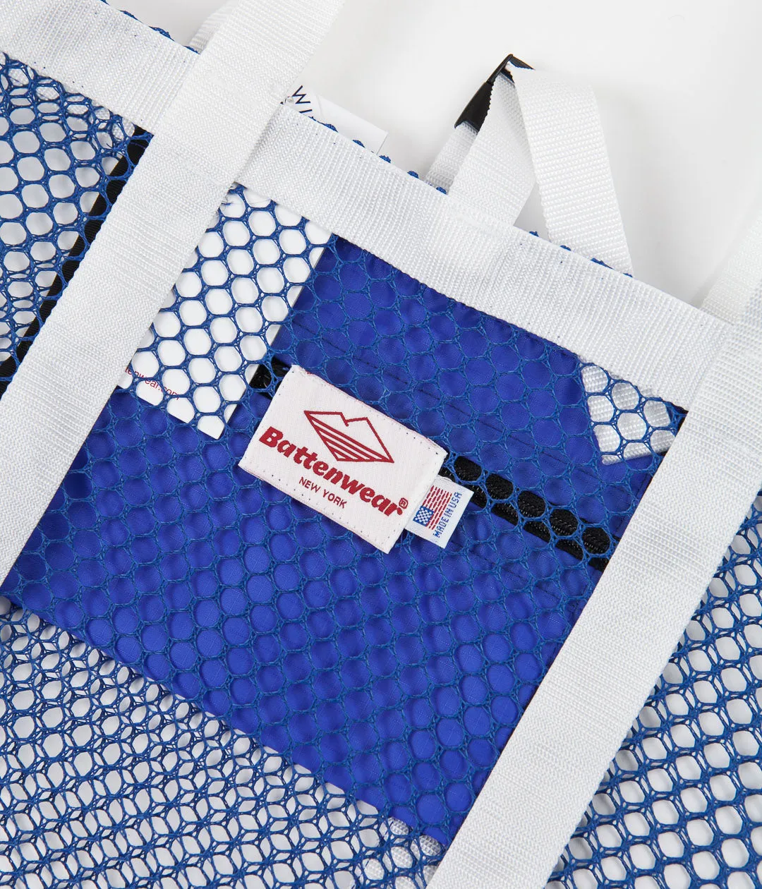 Battenwear Mesh Tote - Royal Blue / White