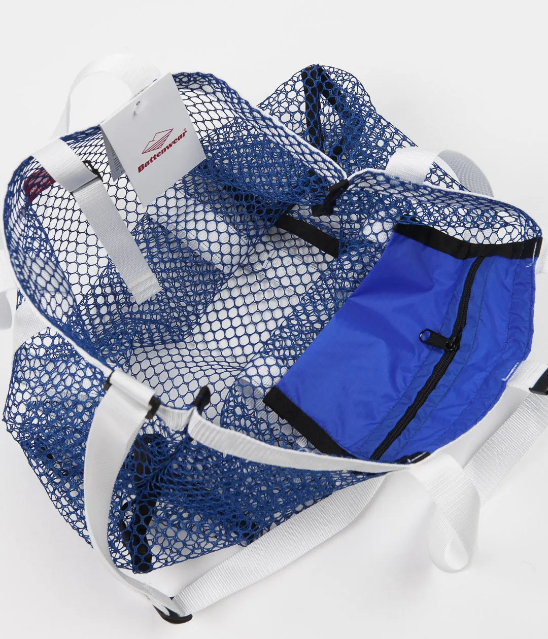 Battenwear Mesh Tote - Royal Blue / White