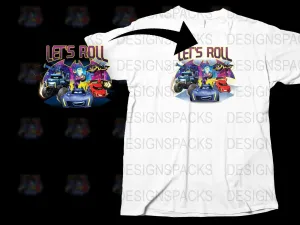 Batwheels Let's Roll Cartoon Halloween Png Digital Download