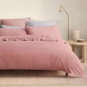 Bayley ROSE Washed Percale Quilt Cover Set by Sheridan