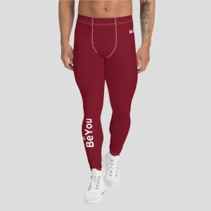 Be-Attractive Unisex Athletic Deep Red Leggings