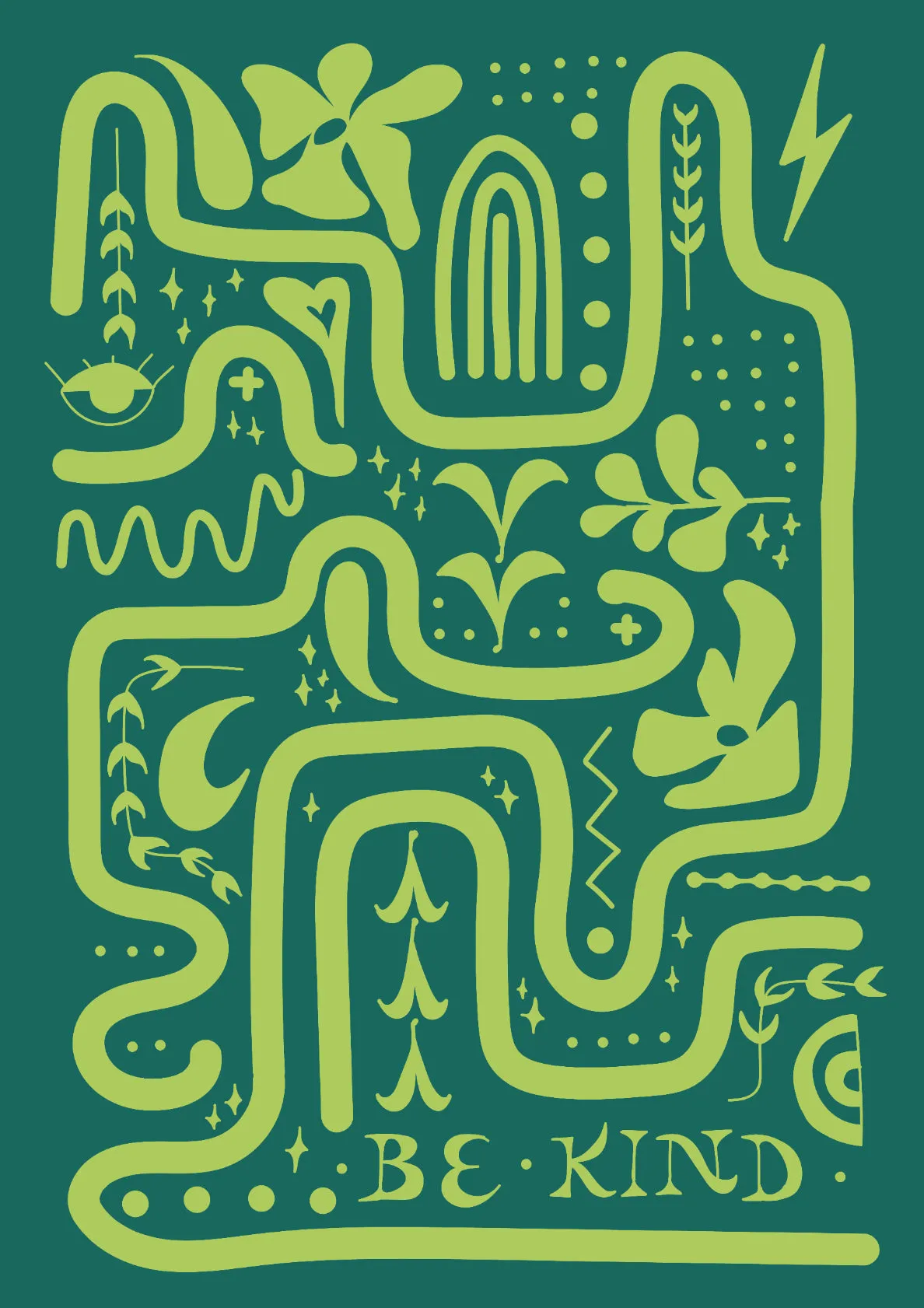 BE KIND  green
