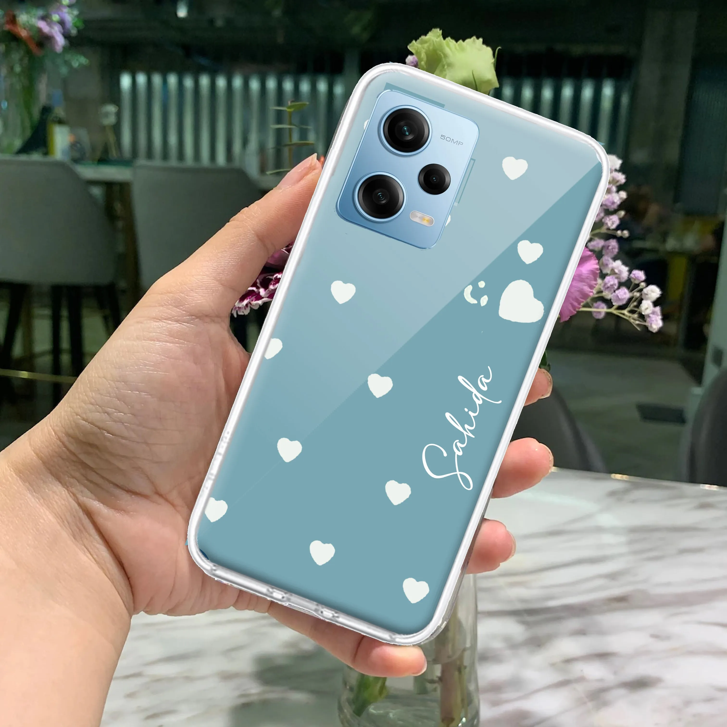 Be Loved Customize Transparent Silicon Case Sky Blue For Redmi/Xiaomi