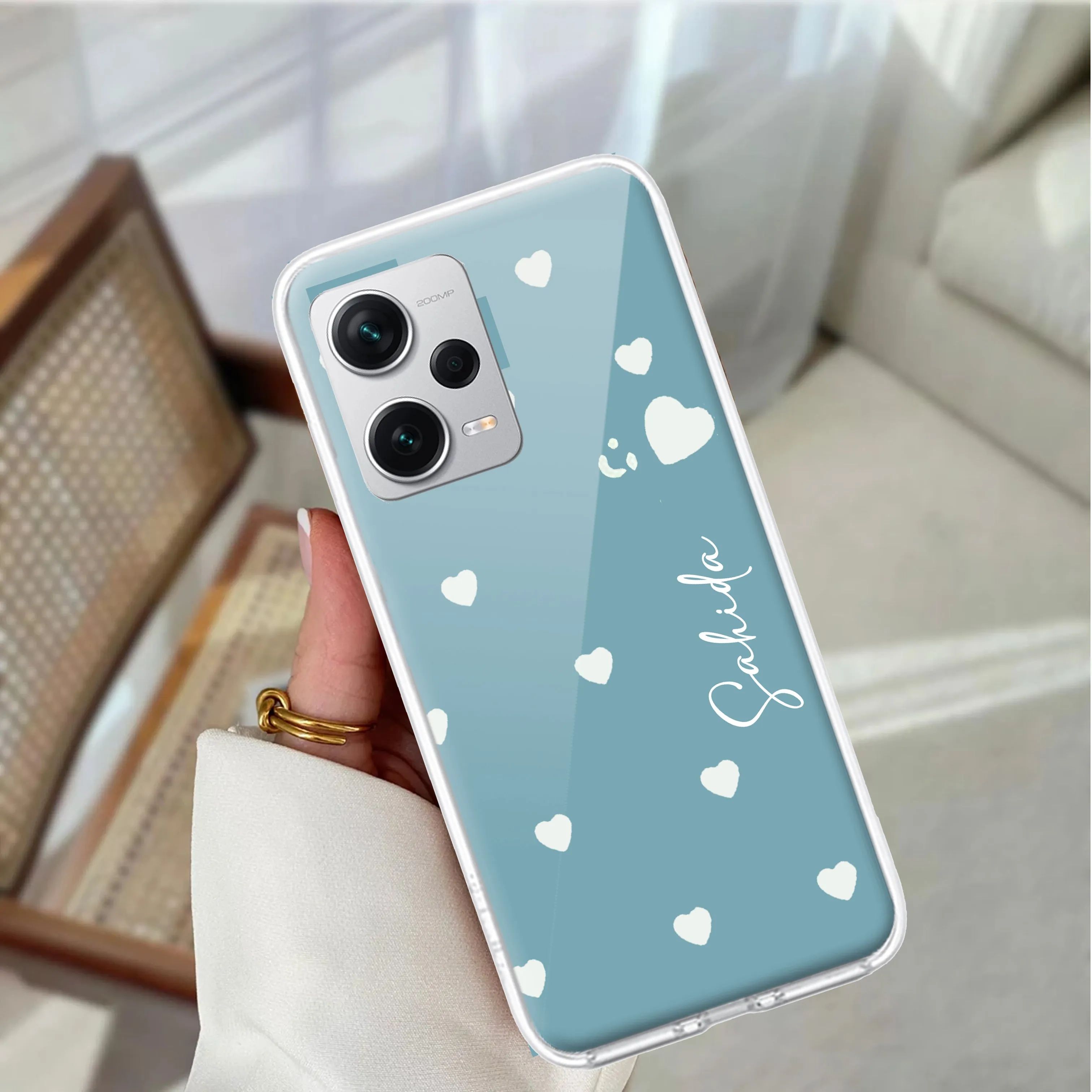 Be Loved Customize Transparent Silicon Case Sky Blue For Redmi/Xiaomi