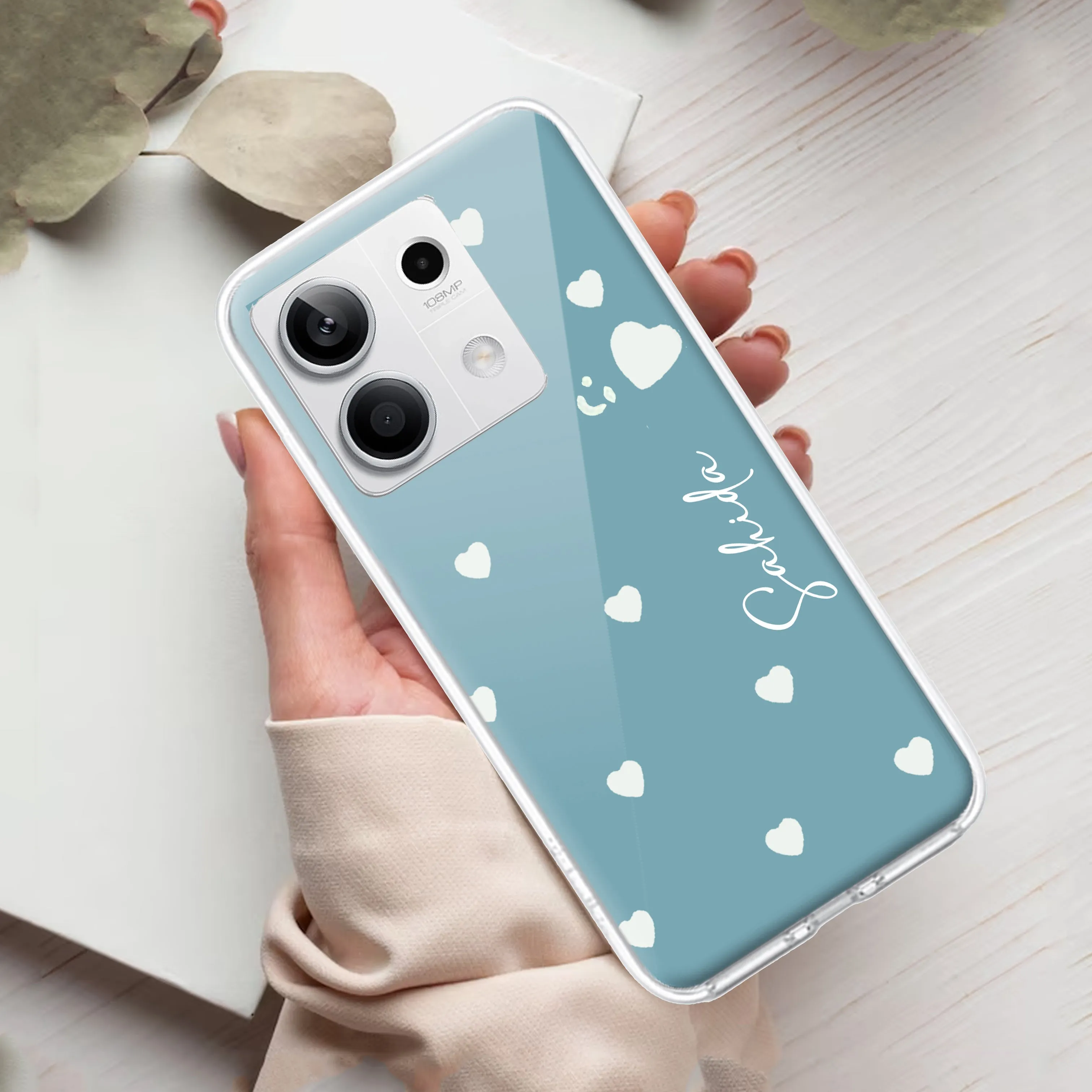 Be Loved Customize Transparent Silicon Case Sky Blue For Redmi/Xiaomi