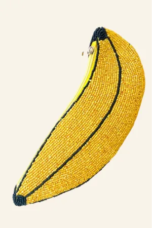 Beaded Banana Pouch
