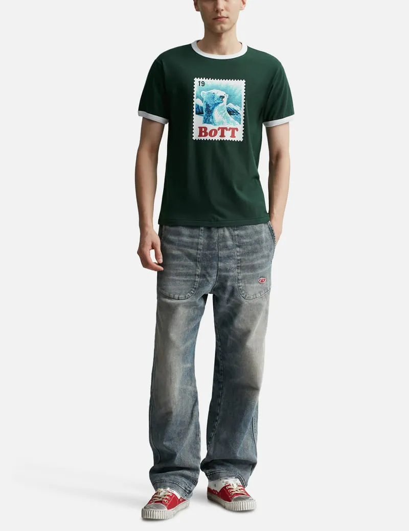 Bear Stamp Ringer T-Shirt