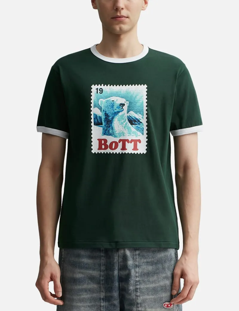 Bear Stamp Ringer T-Shirt