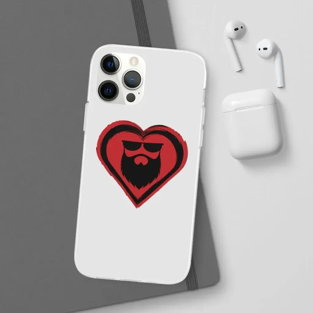 Beard Love White Durable Phone Case