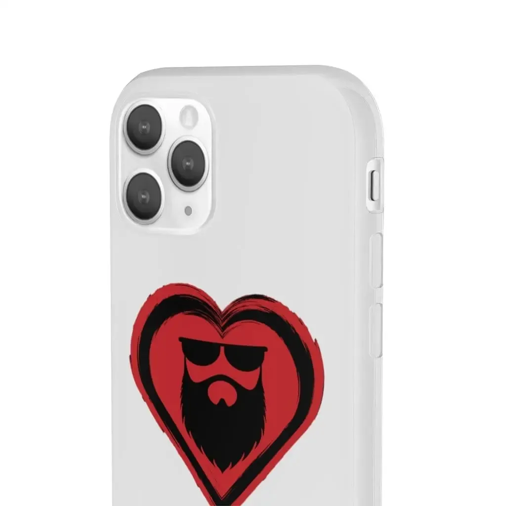 Beard Love White Durable Phone Case