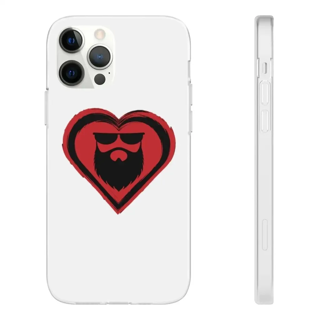 Beard Love White Durable Phone Case