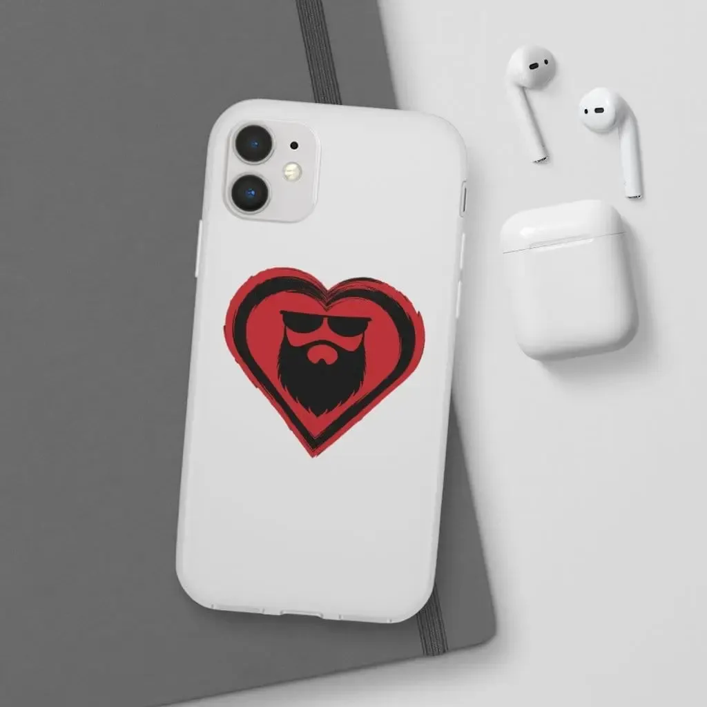 Beard Love White Durable Phone Case