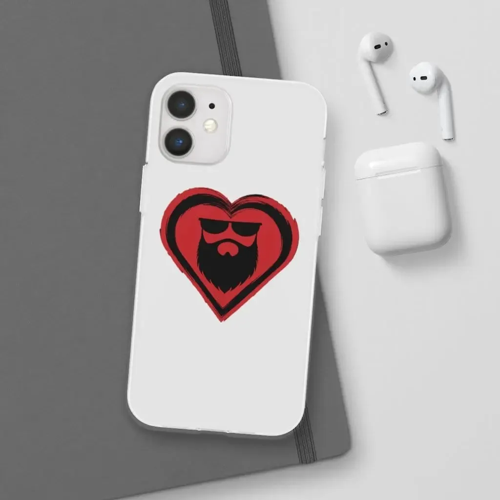Beard Love White Durable Phone Case