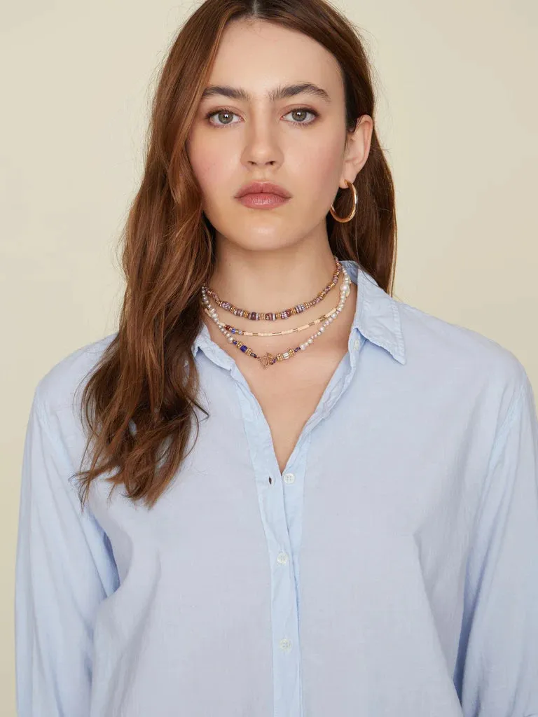 Beau Cotton Shirt - Baby Blue