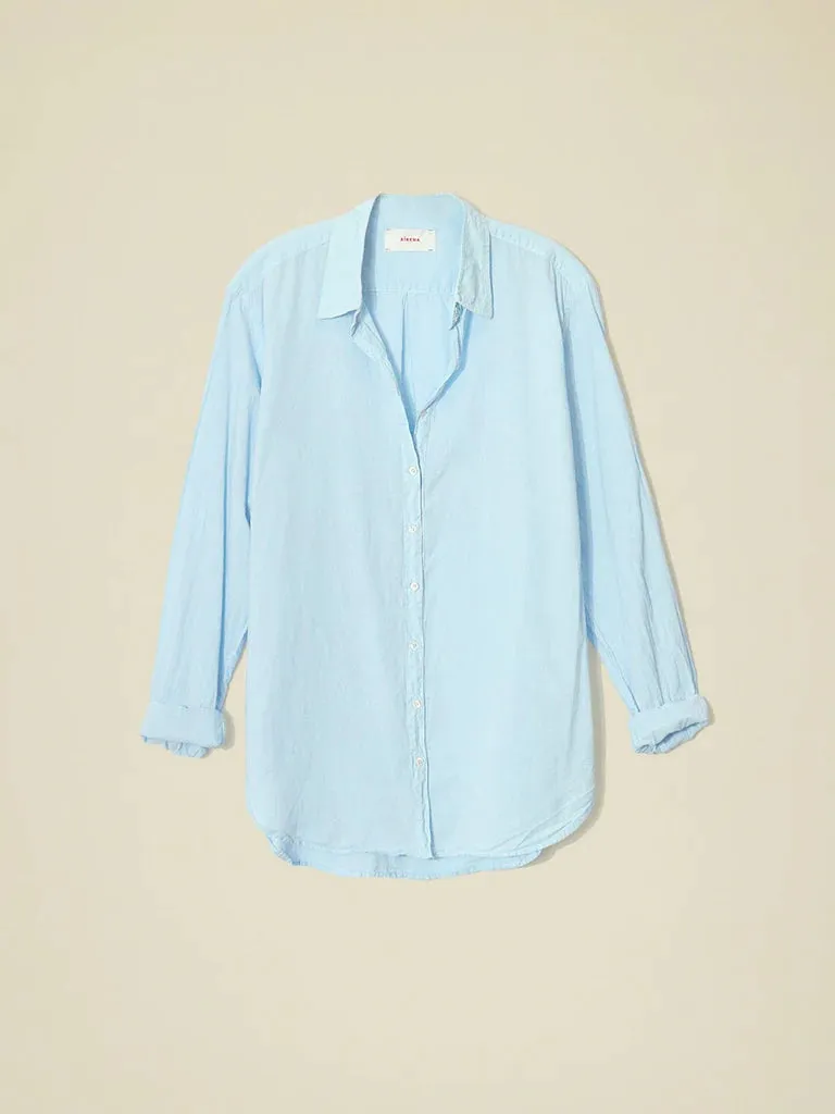 Beau Cotton Shirt - Baby Blue