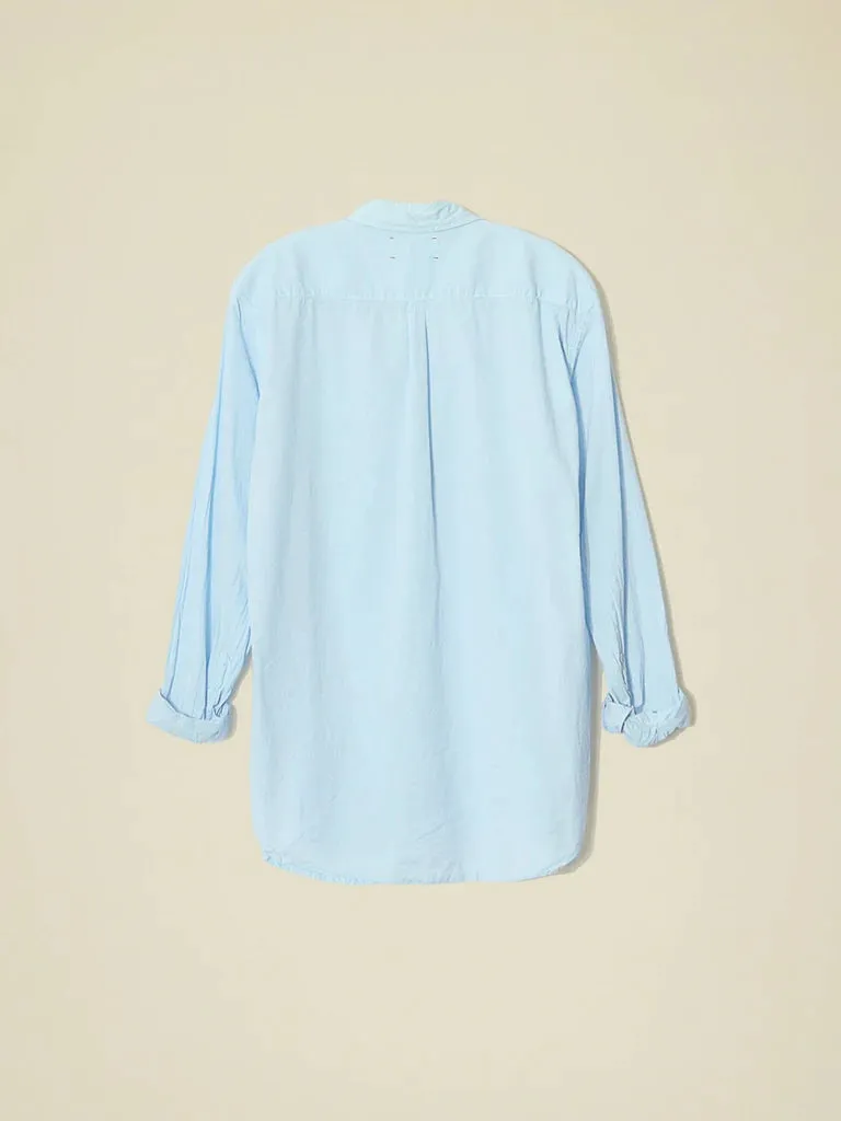 Beau Cotton Shirt - Baby Blue