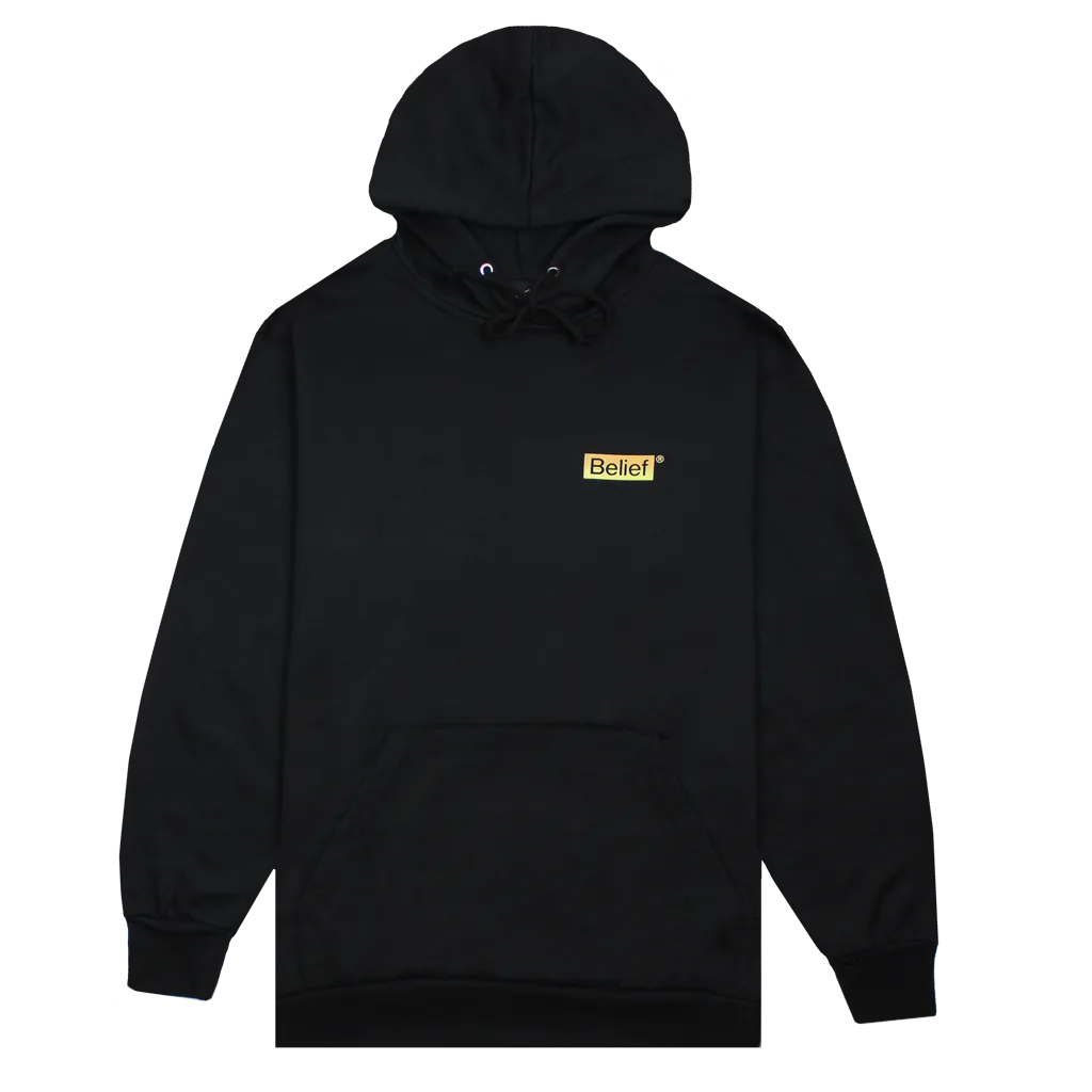 Belief NYC Box Logo Hoodie Black