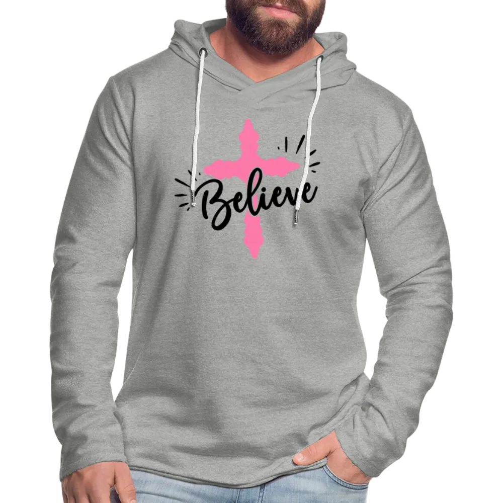 Believe Hoodie (Religious Cross in Pink)