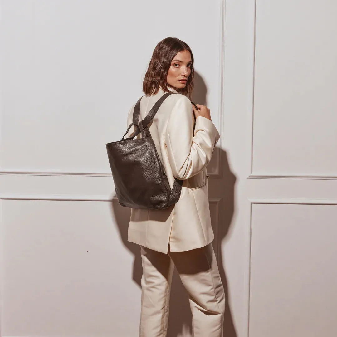 Bella 2-in-1 Convertible Backpack Tote - Dark Chocolate