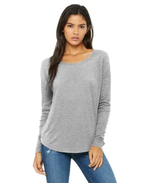 Bella   Canvas 8852 Ladies' Flowy Long-Sleeve T-Shirt with 2x1 Sleeves