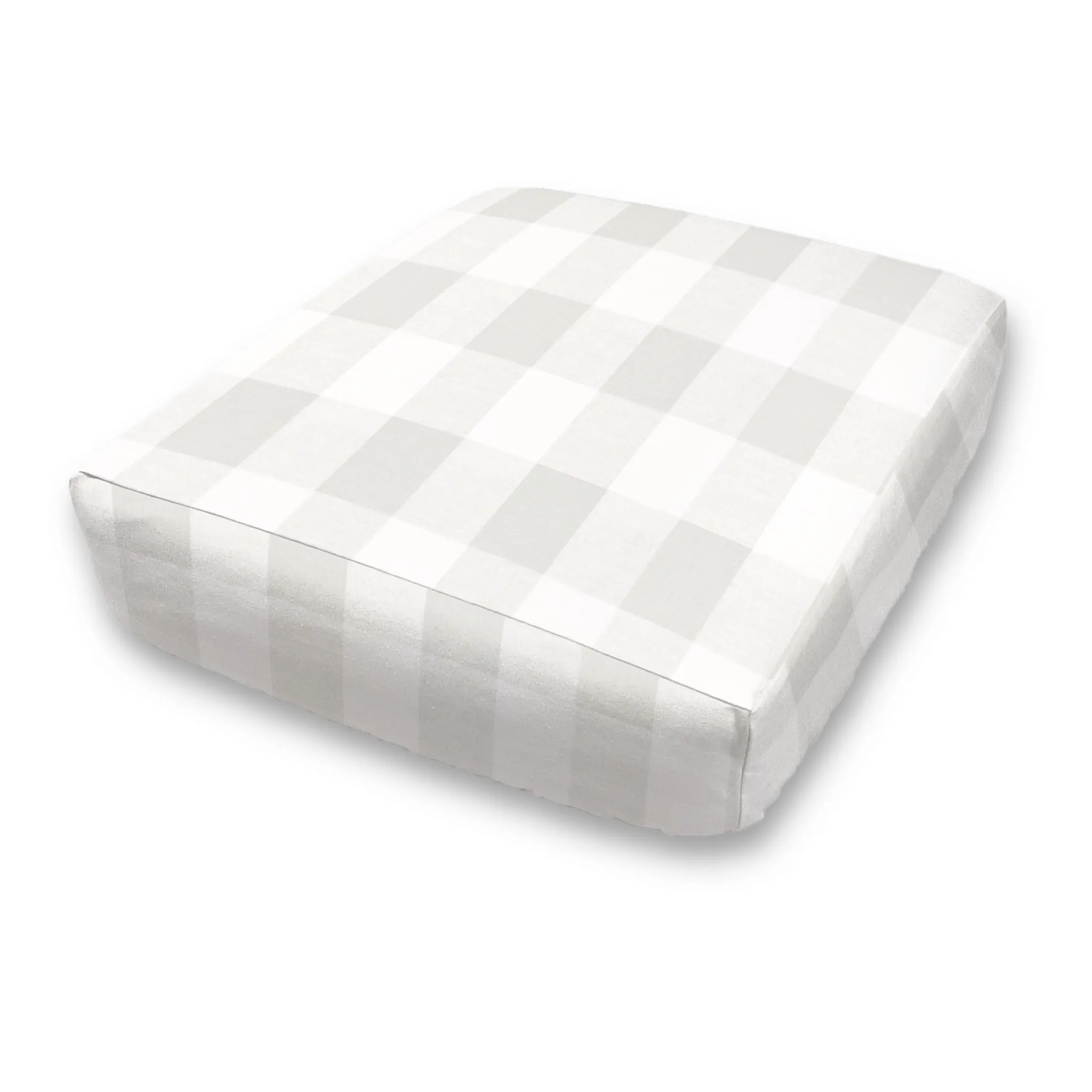 Bench Seat Custom Elastic Fitted & Protective Cushion Cover - Cotton Buffalo Plaid