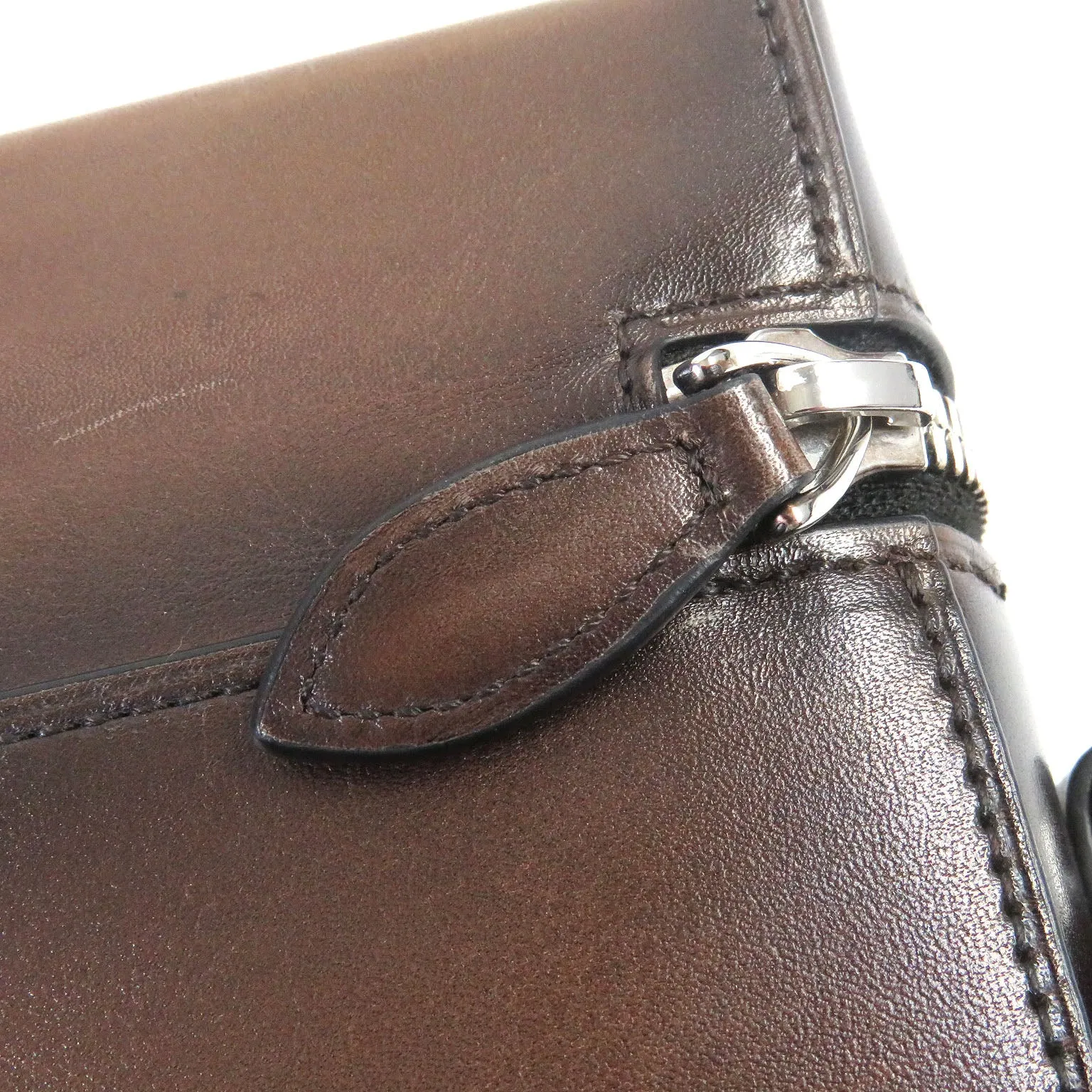 Berluti Scritto Calligraphy Leather Messenger Bag