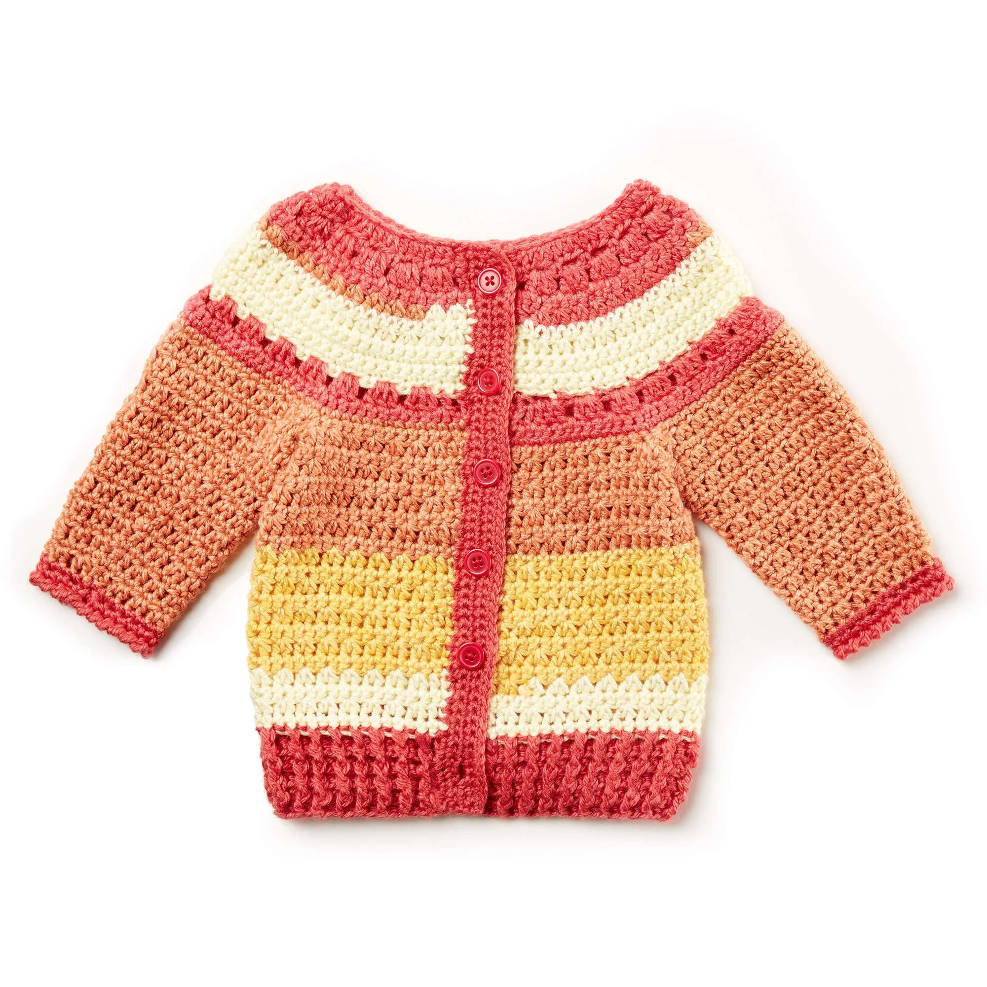 Bernat Crochet Baby Stripes Sweater